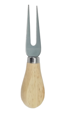 Producto - Tenedor de queso de acero con mango de madera