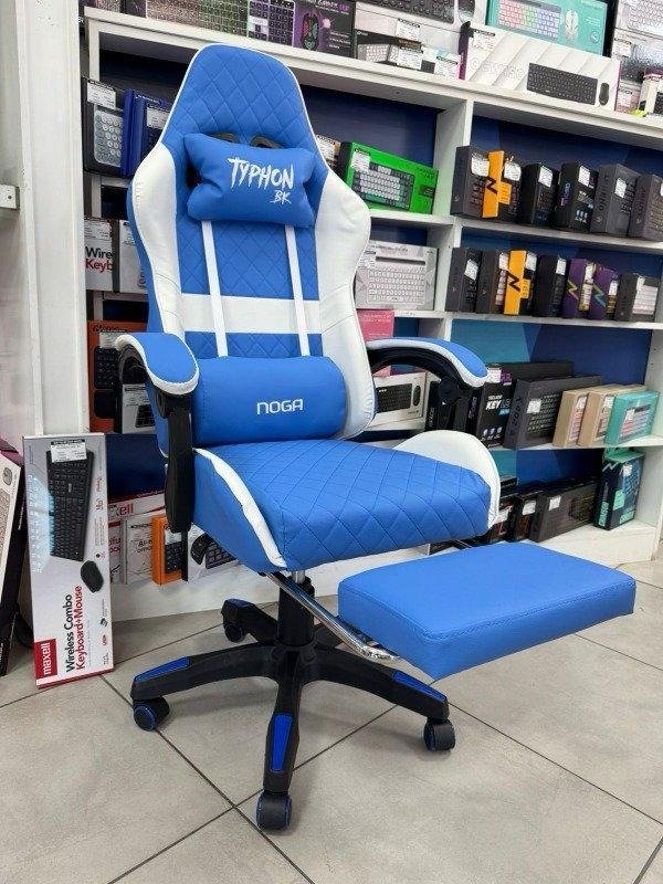 Producto - Silla Gamer Con Apoya Pies Noga TYPHON BK - 1