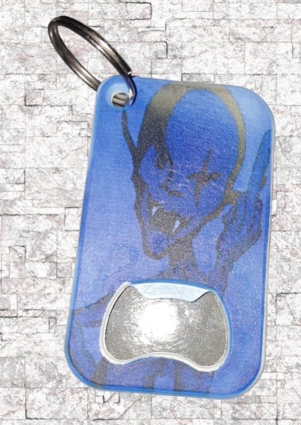 Producto - llavero destapador piojo azul