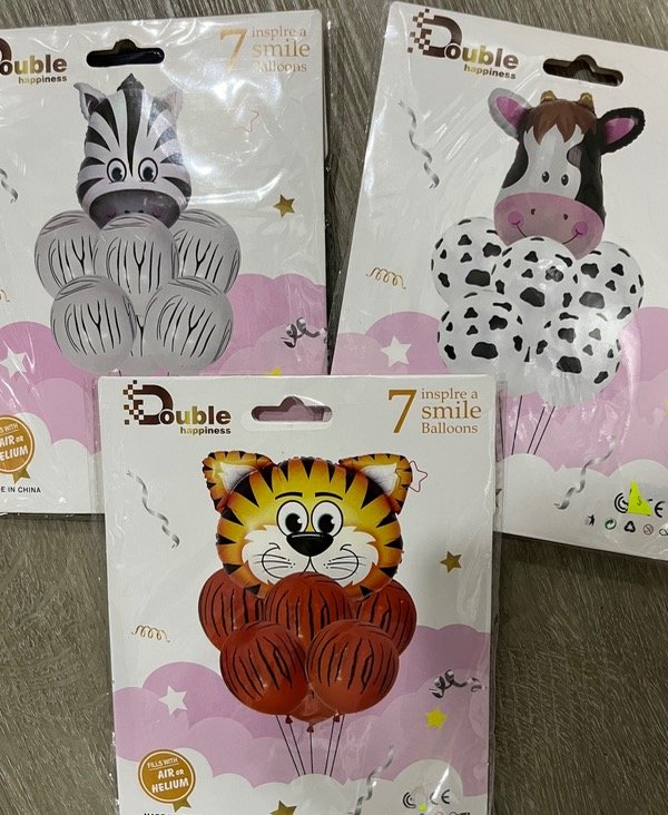 Producto - SET DE GLOBOS CON ANIMALES