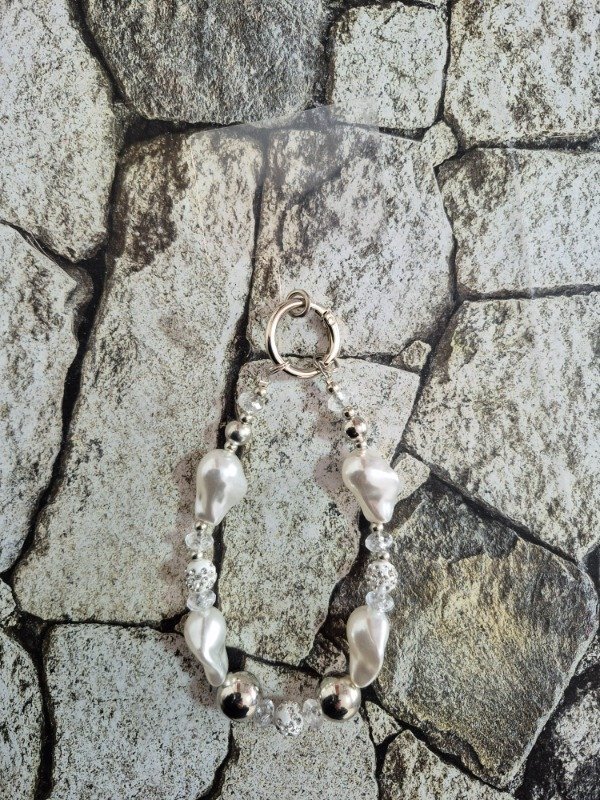 Producto - Holder perlas con adaptador piedras blancas