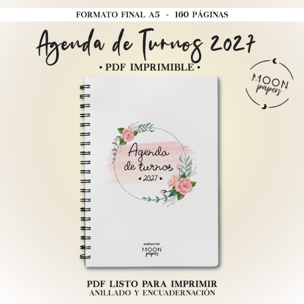 Producto - Agenda de Turnos 2027 - Floral - 0