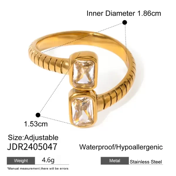 Producto - Anillo doble cubic