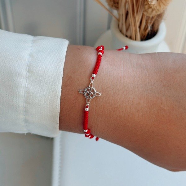 Producto - Pulsera Macramé combinada Plata 925-8