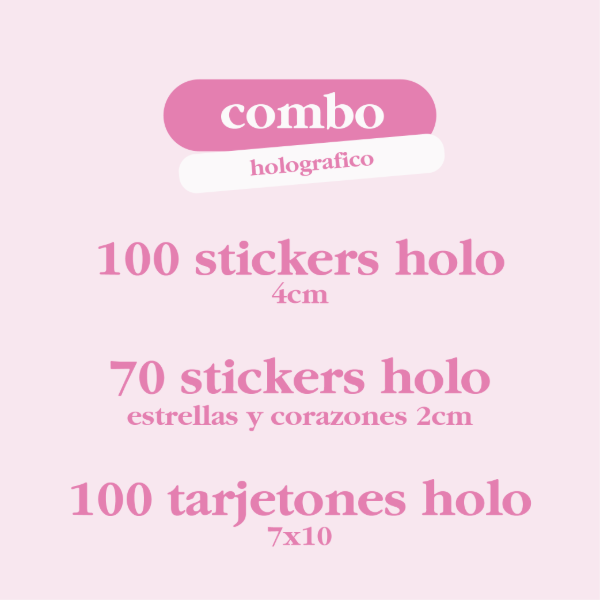 Producto - COMBO HOLOGRAFICO