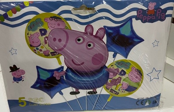 Producto - SET DE GLOBOS PEPPA PIG