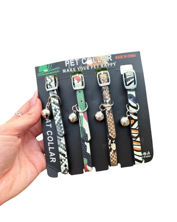 Producto - Collar Gato cuerina (se vende x unidad)