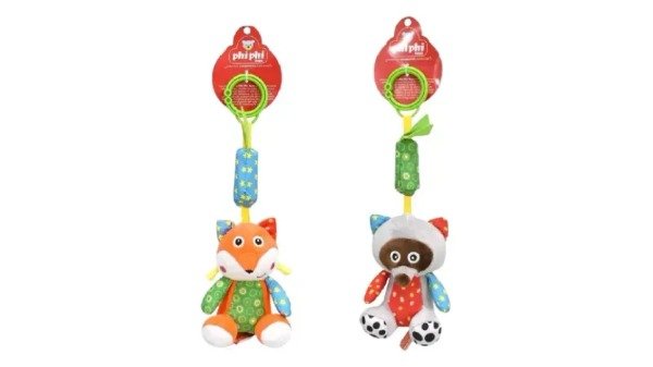 Producto - ANIMALITOS COLGANTES CON CASCABEL 30CM
