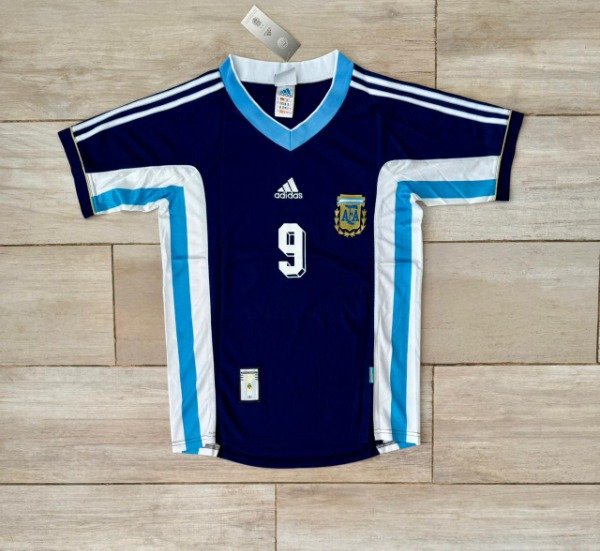 Producto - Camiseta RETRO Argentina 1998 Azul Batistuta 9