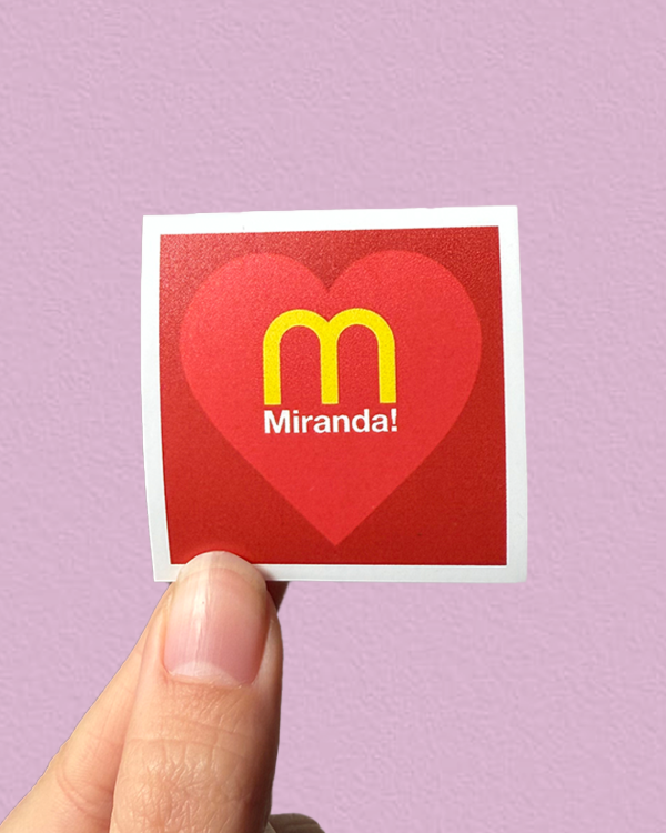 Producto - EL DISCO DE TU CORAZON - Sticker Individual Miranda