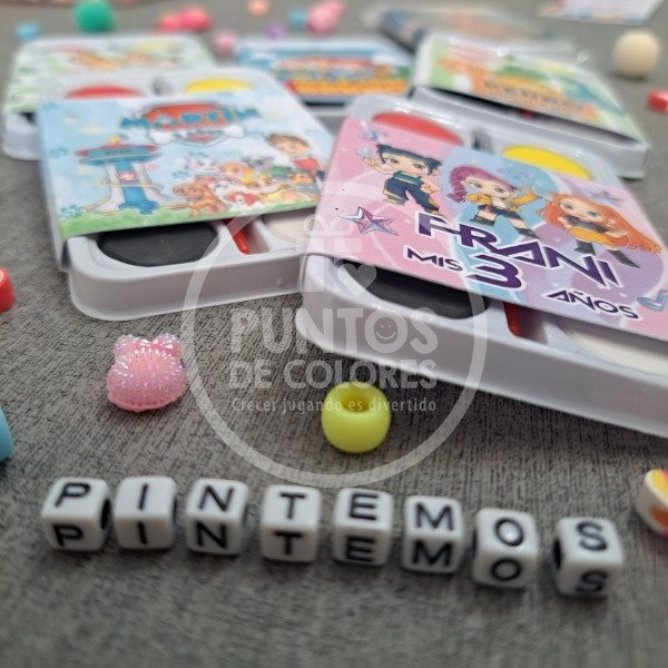 Producto - ACUARELITAS DE 6 COLORES, PERSONALIZADAS - 7