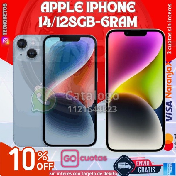 Producto - APPLE IPHONE 14/128GB-6RAM