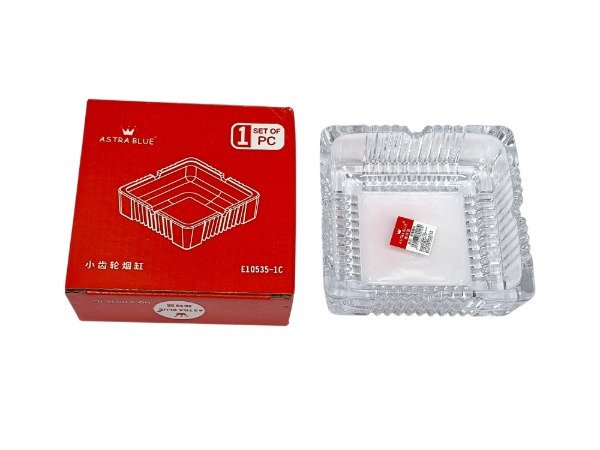 Producto - CENICERO VIDRIO CUADRADO 2457-12