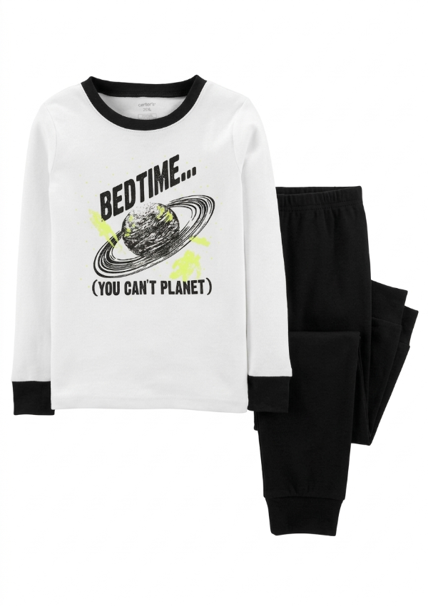 Producto - Pijama Invierno Nene Fondo Blanco Espacio