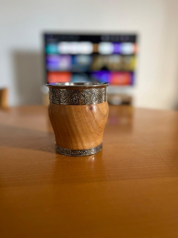 Producto - Mate imperial algarrobo con base ALPACA.