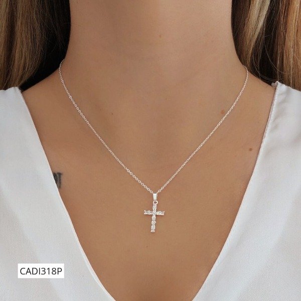 Producto - Conjunto cadena con dije cruz cubics