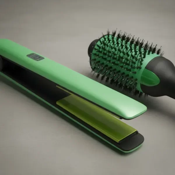 Producto - Combo Planchita + Cepillo Secador 2 En 1 Profesional