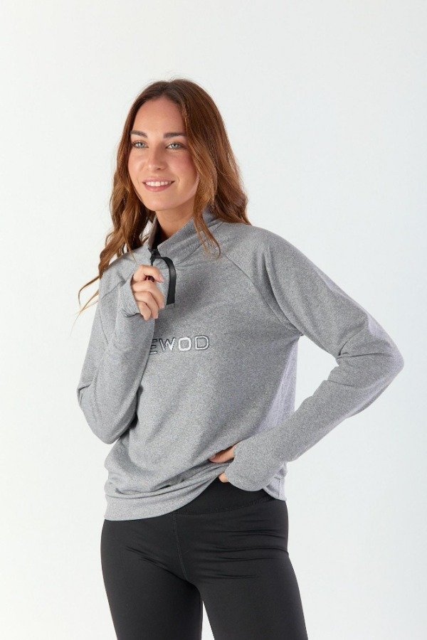 Producto - BUZO TERMICO CON CIERRE GRIS MELANGE