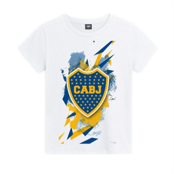 Producto - Remera Boca logo y bandas Cabj La Mitad mas uno Xeneize