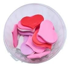 Producto - pastillaje corazon grande x20u. surtidos (fuccia - rosa - lila - blanco - rojo)