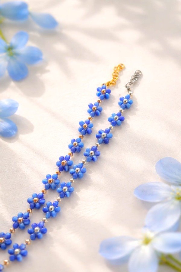 Producto - Pulsera de Flores Índigo - Azul
