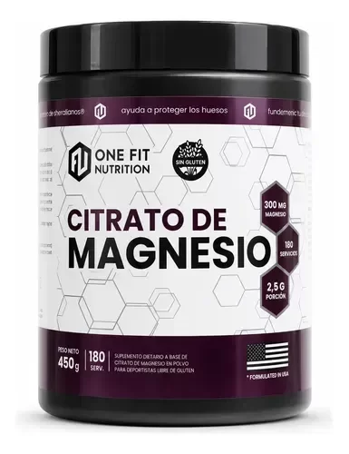 Producto - Citrato De Magnesio 450g One fit
