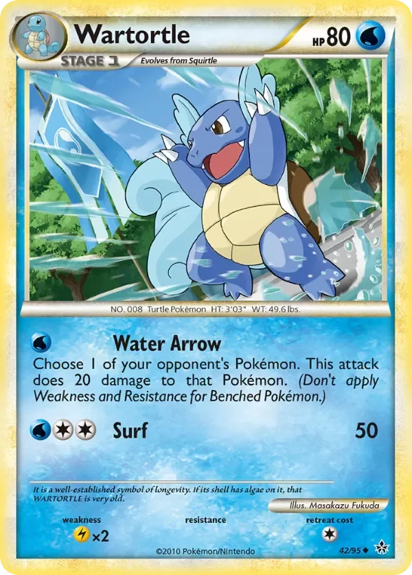 Producto - Wartortle 42/95 HeartGold and SoulSilver: Unleashed