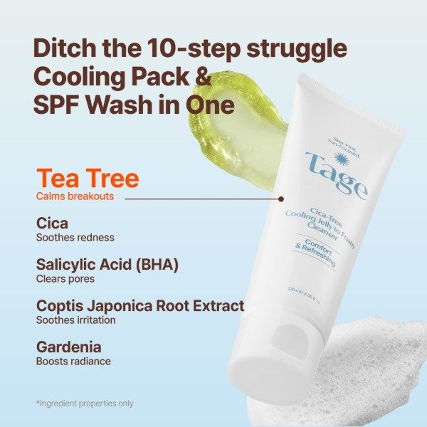 Producto - Tage Cica-Tree Cooling Jelly to Foam Cleanser 120ml - 2
