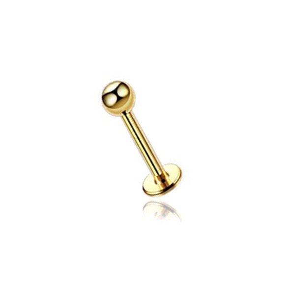Producto - Labret acero dorado