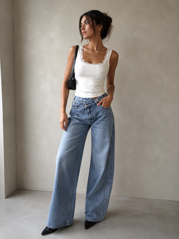 Producto - Denim celeste asimétrico pieta - 0