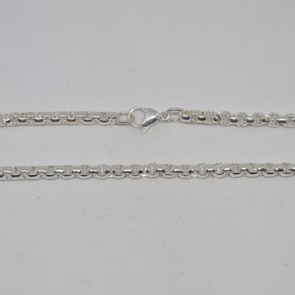Producto - Cadena rolo cuadrada ancha acero blanco x50cm