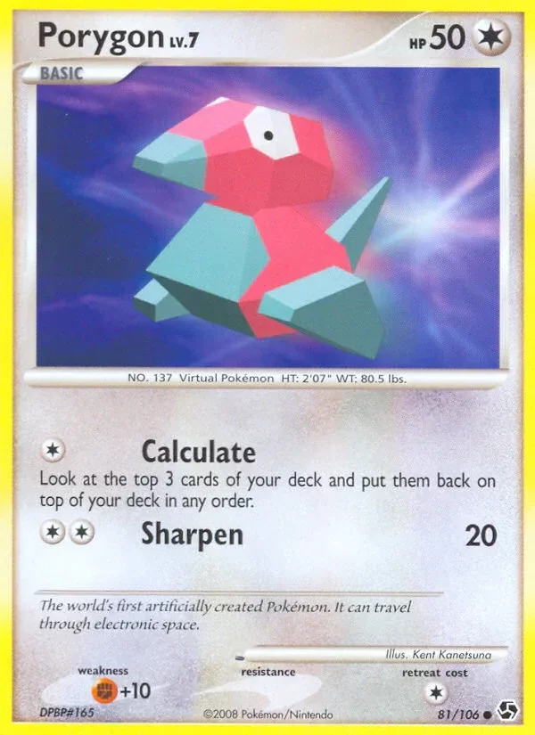Producto - Porygon 81/106 Diamond and Pearl: Great Encounters