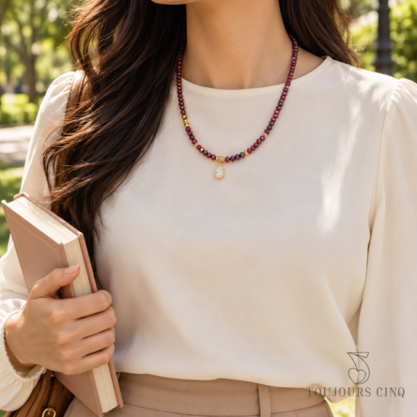 Producto - Collar Zuri Cobre Tornasol - 1