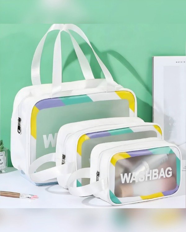Producto - Washbags x 3 BLANCO (2026)
