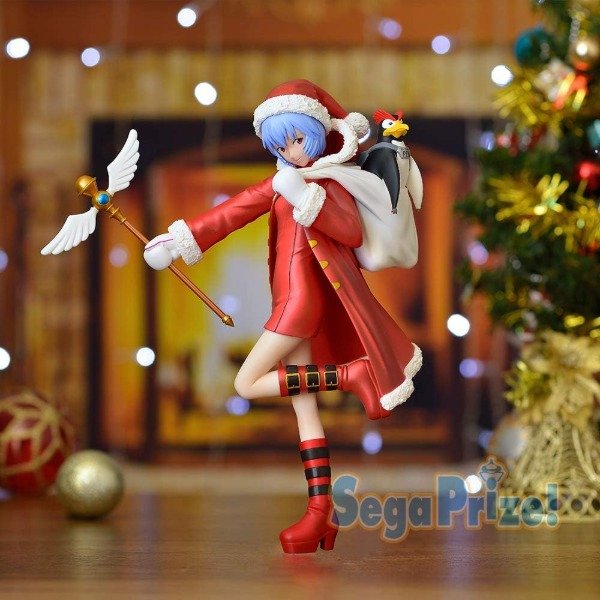 Producto - Figura Original Rei Ayanami Navidad - Evangelion - Sega - 21cm
