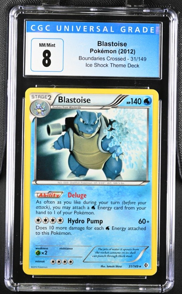 Producto - Blastoise 2012 English Boundaries Crossed 31/149Ice Shock Deck Grade 8
