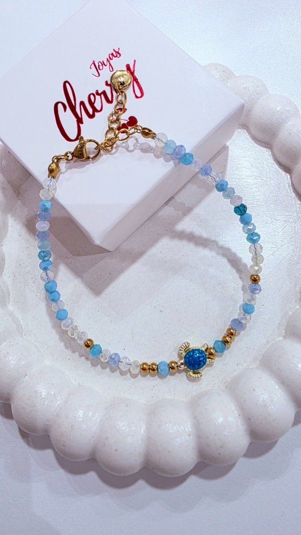 Producto - Pulsera tortuga mar azul AD