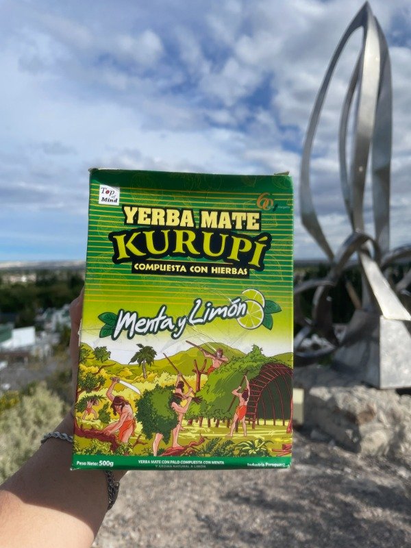 Producto - Yerba Mate Kurupi Menta y Limón 500gr