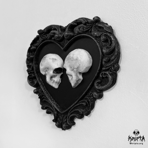 Producto - Marco gótico 3D - Corazón The Lovers - 1