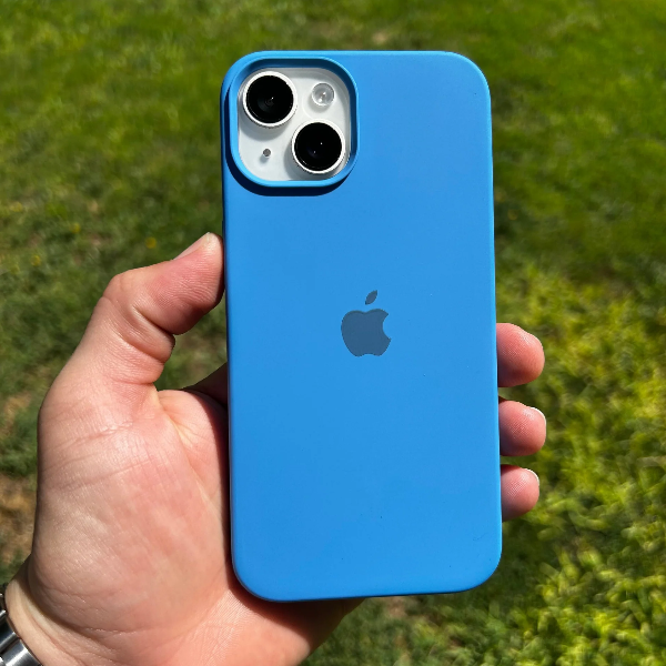 Producto - Funda silicona azul brillante