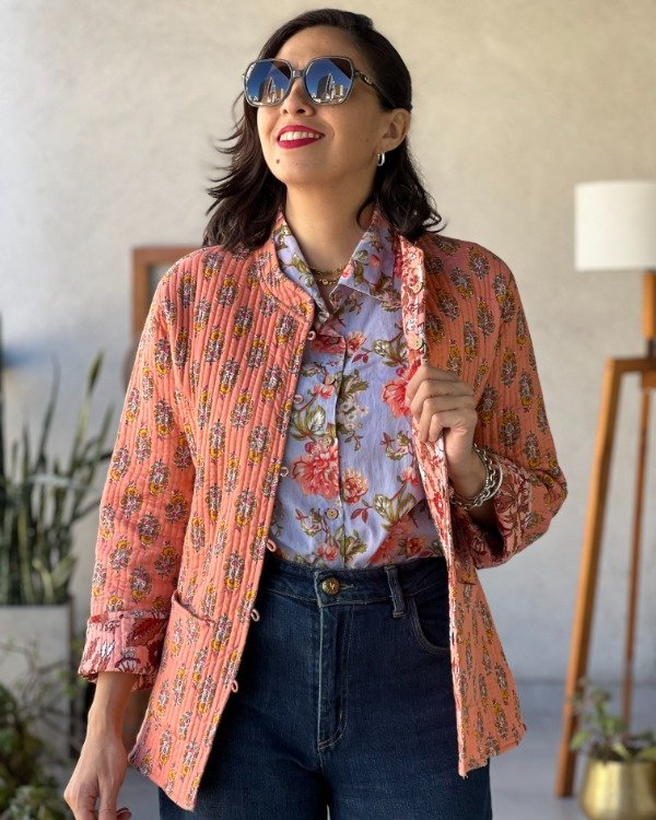 Producto - Chaqueta Hindi Coral y Durazno S/M