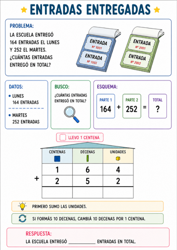 Producto - RESUELVO PROBLEMAS CON CASITAS: SUMAS Y RESTAS DE 2 Y 3 CIFRAS - 18