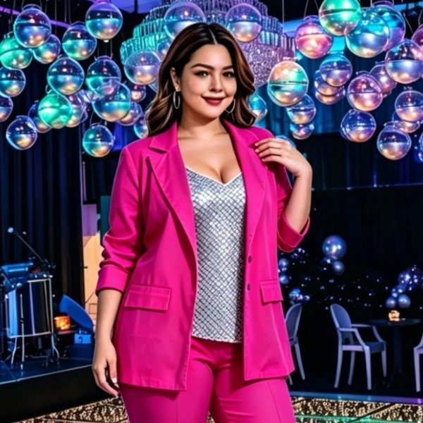 Producto - Blazer Bengalina Fucsia. Talle 46/48(5-6) - 0
