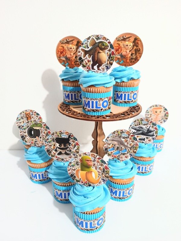 Producto - Cupcakes brainrot tralalero tralala x docena