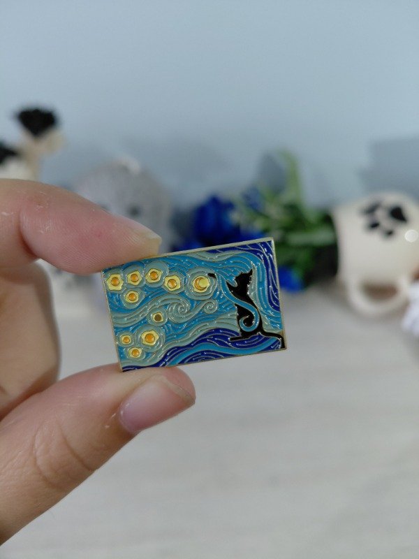 Producto - Pin metalizado -  La noche estrellada de Van Gogh #1313