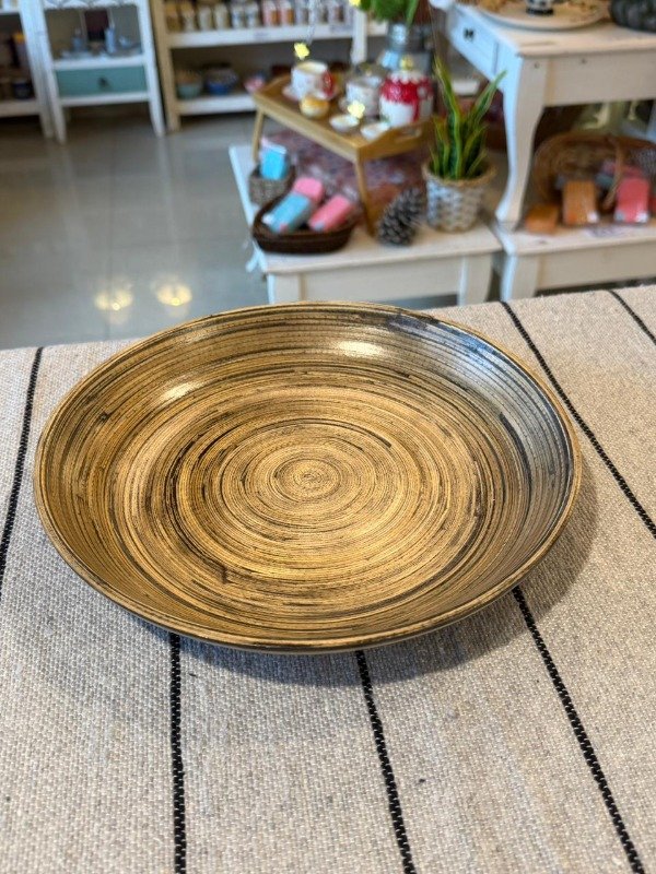 Producto - Bandeja mediana Línea bamboo oscura -(Efectivo: 26.320)