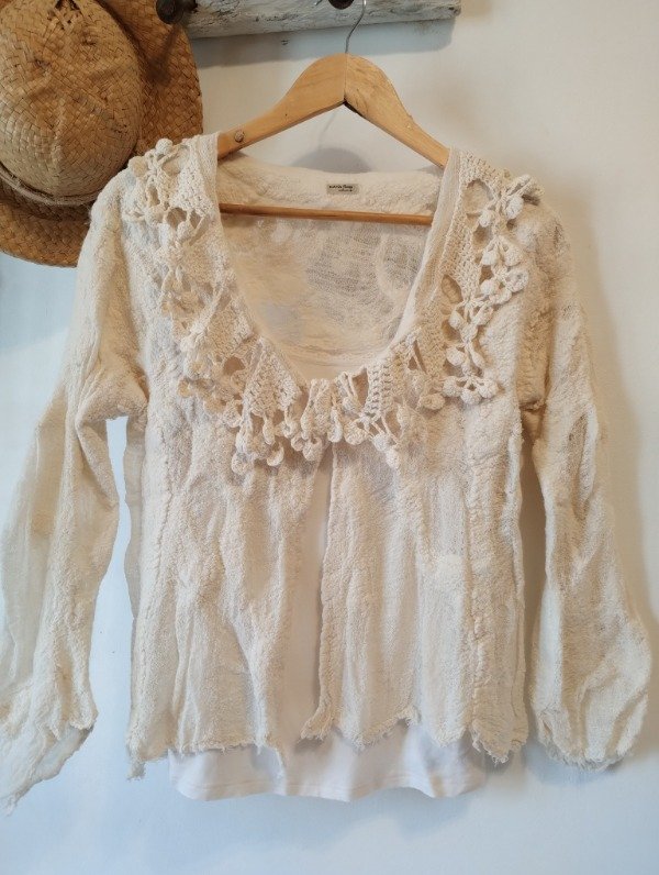 Producto - Saco Liviano PLENO Natural Crochet - 6