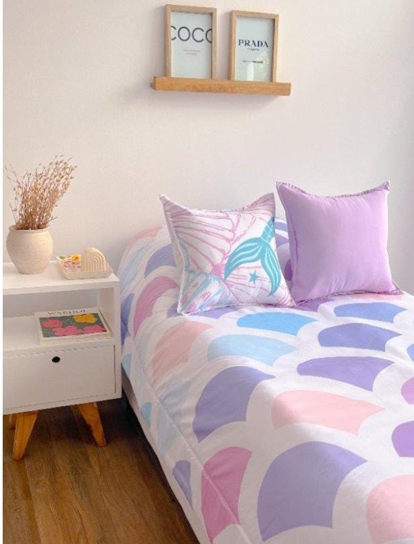 Producto - Acolchado infantil reversible Sirena