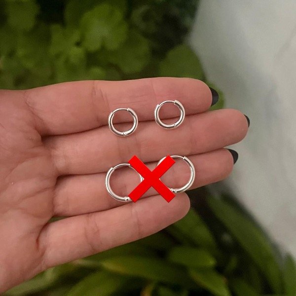 Producto - Argollitas clic acero blanco 1cm