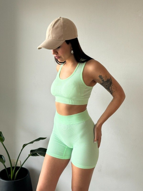 Producto - Set Deportivo Verde Manzana- 3 Piezas